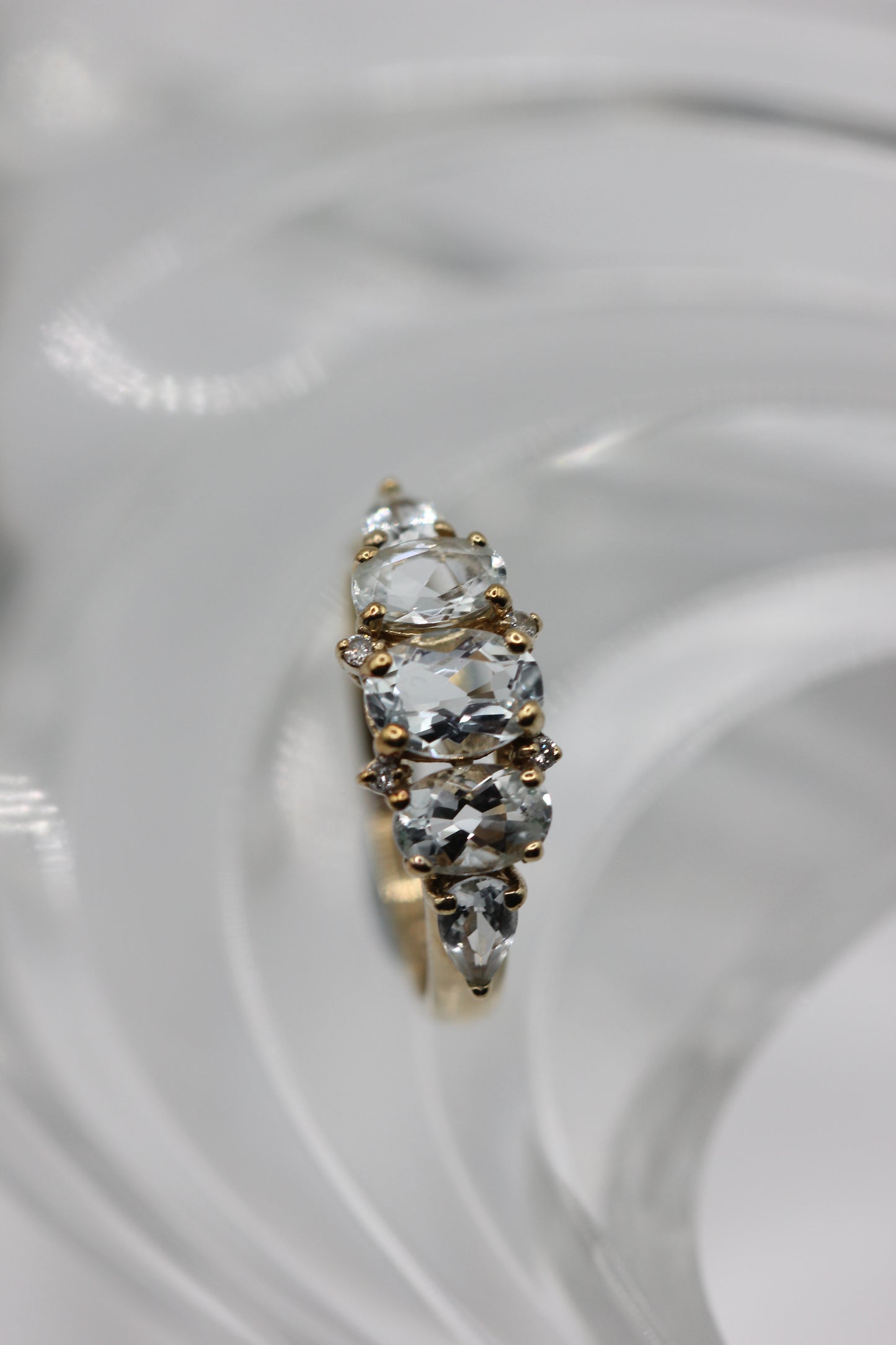 Aquamarine dress ring