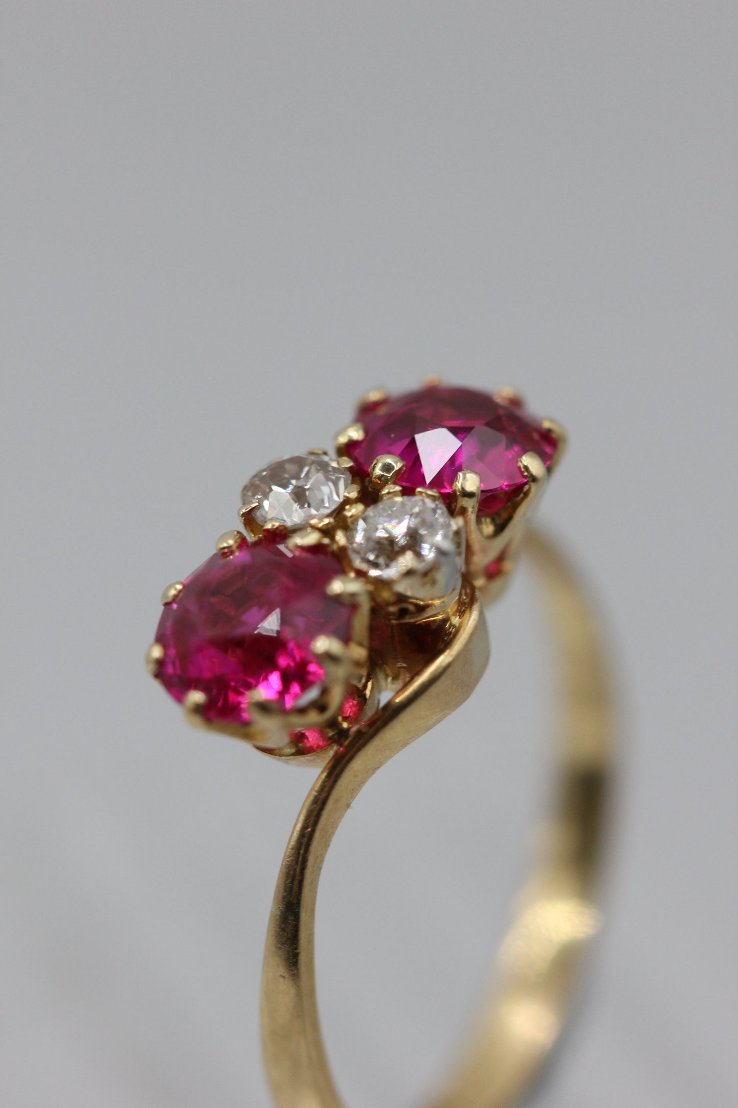 Ruby and diamond ring