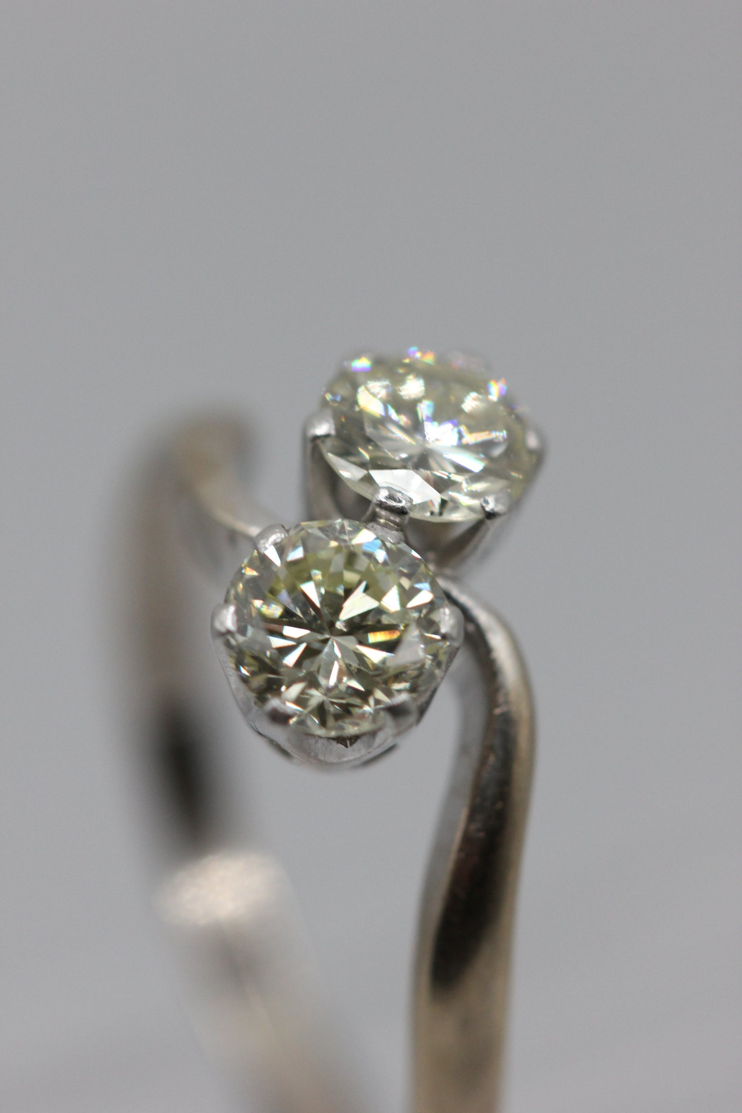 Toi et moi diamond ring