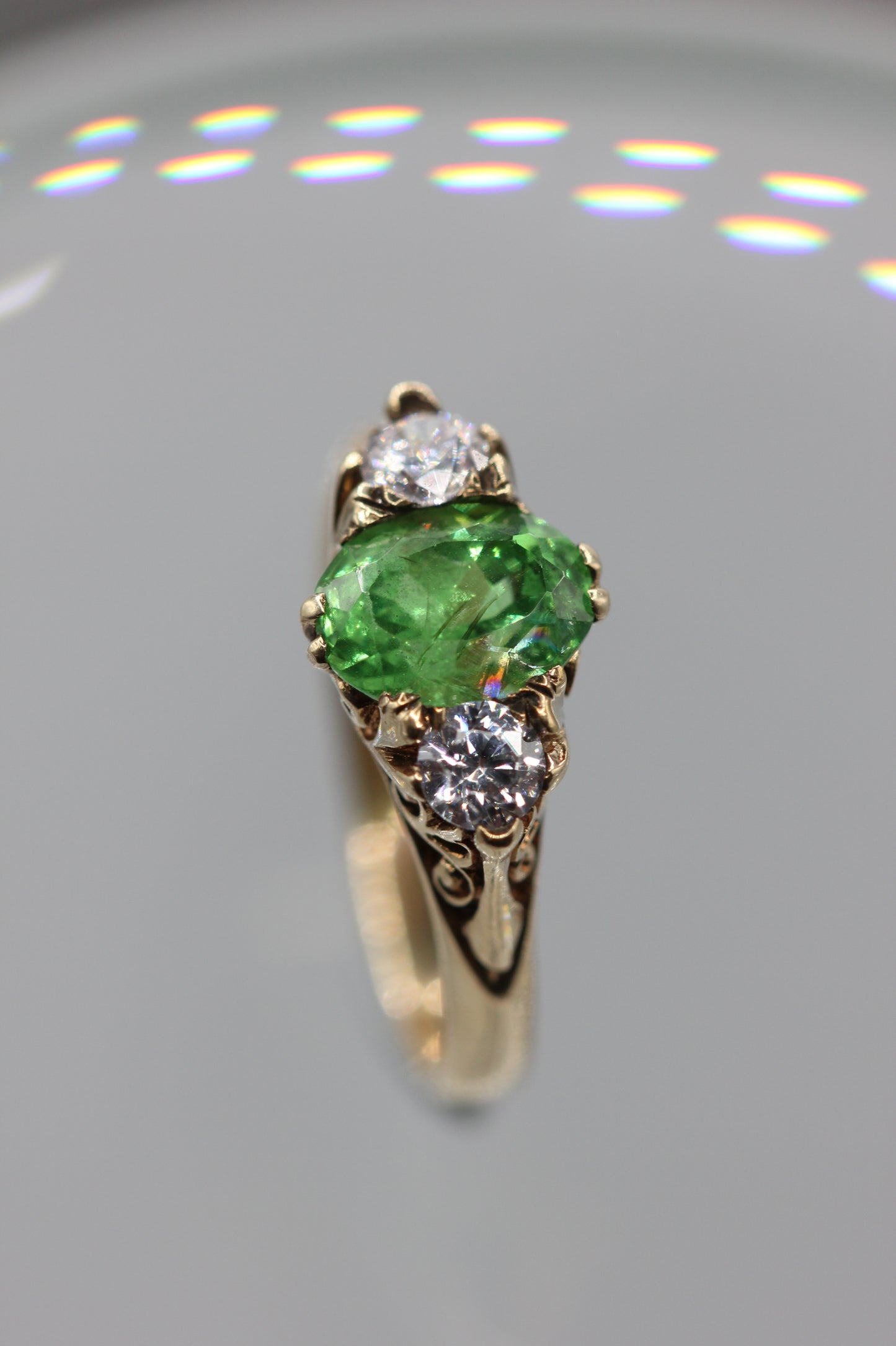 Tree stone ring
