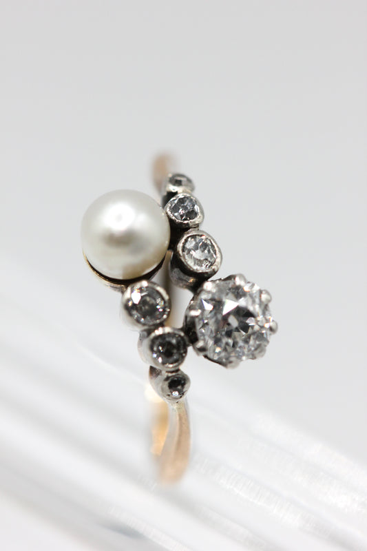 Antique toi et moi ring