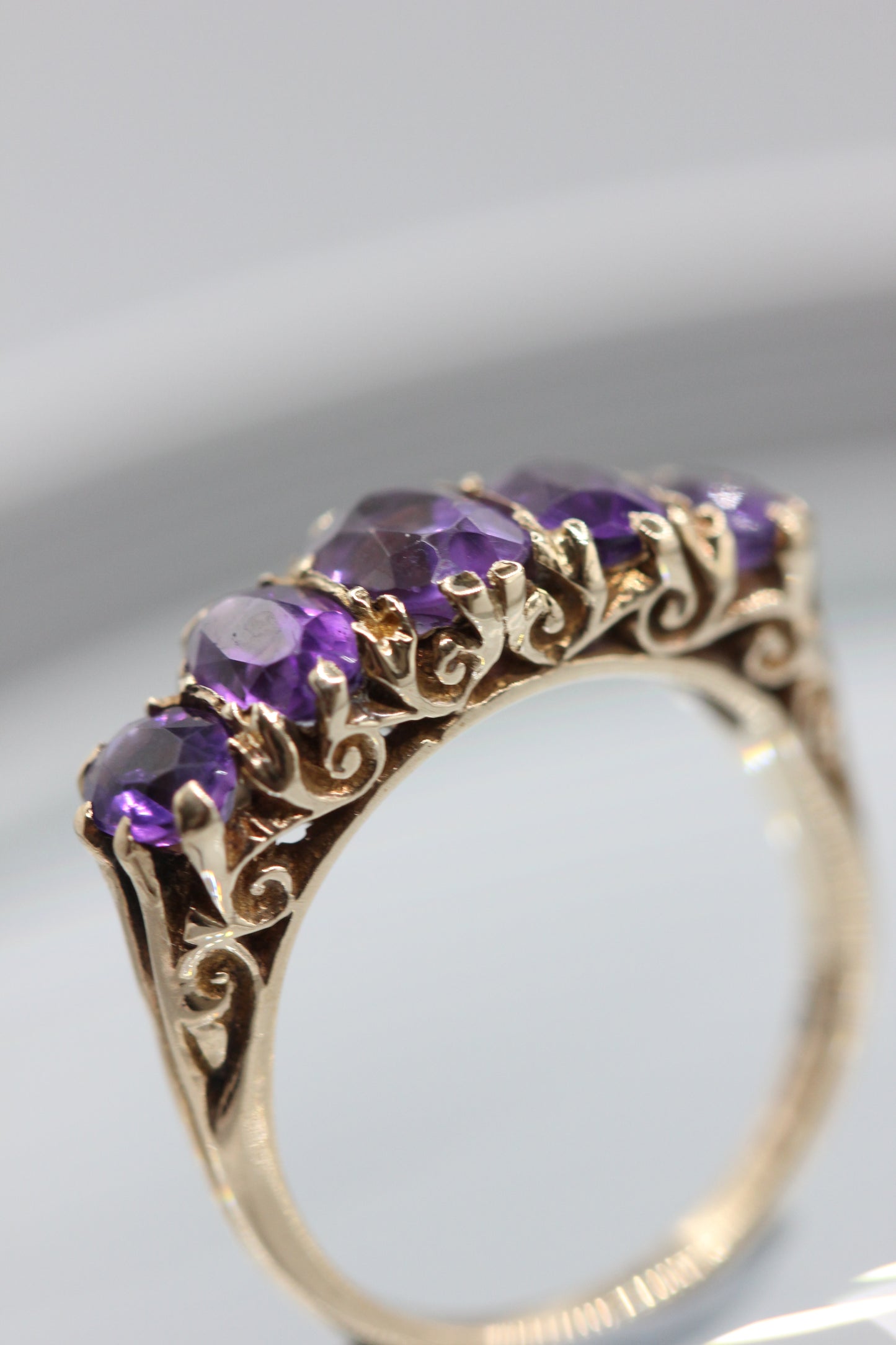 Amethyst dress ring