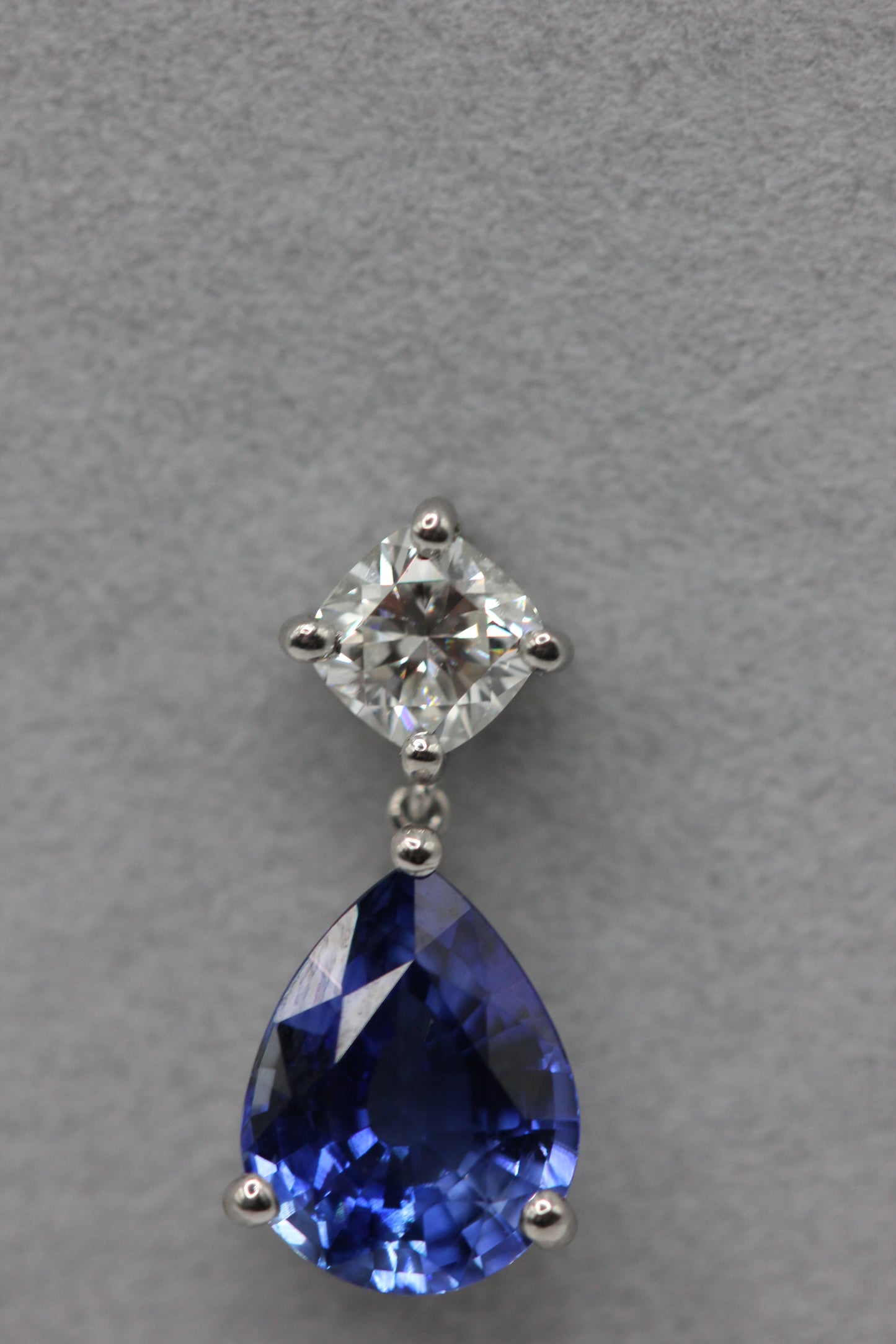 Sapphire and diamond earrings