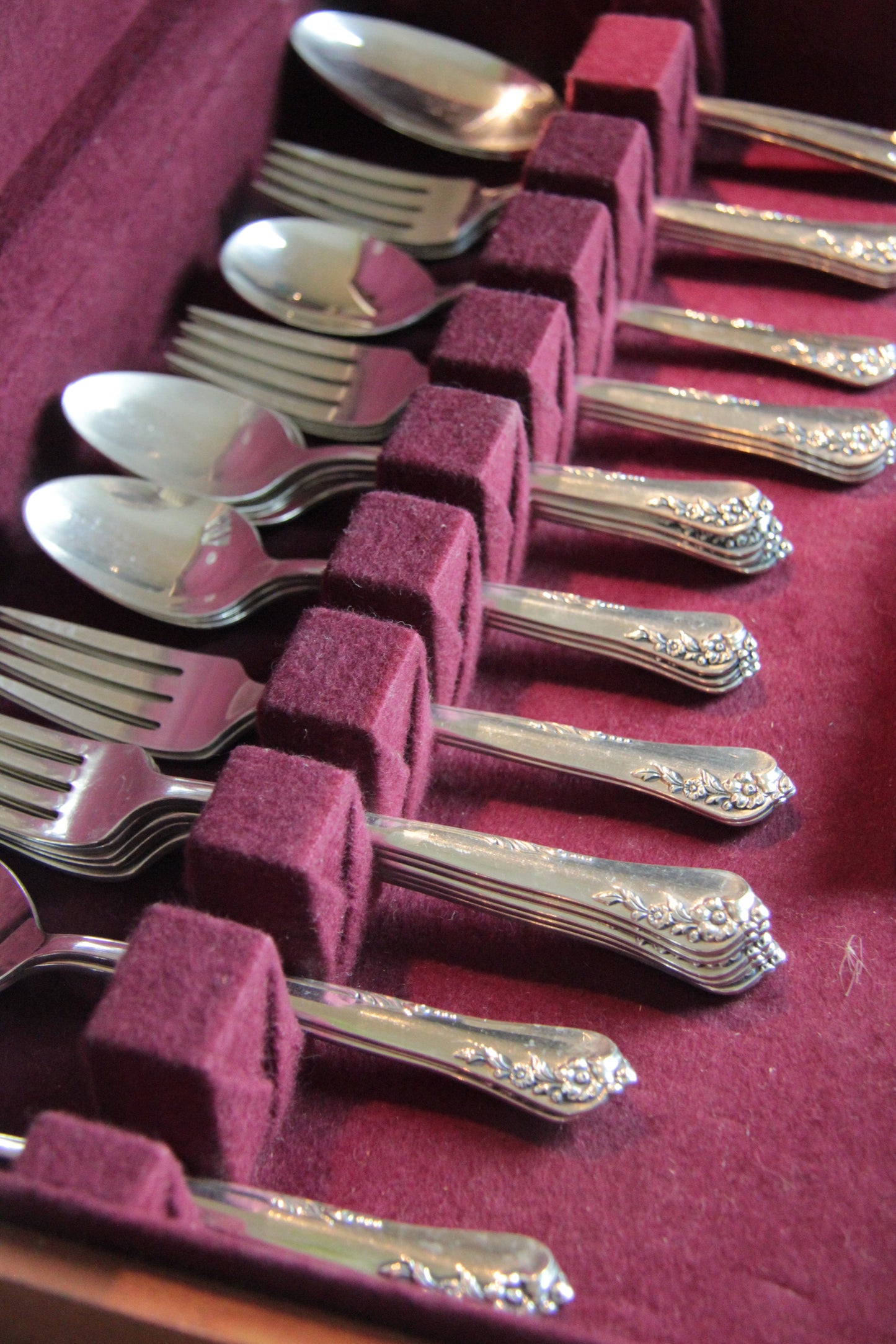 Silver flatware