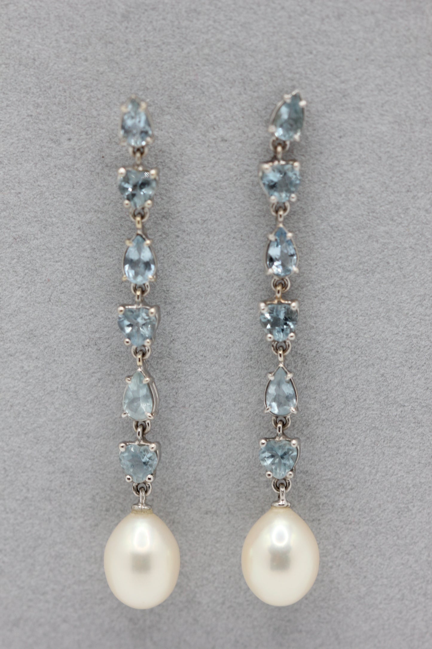 Aquamarine drop earrings