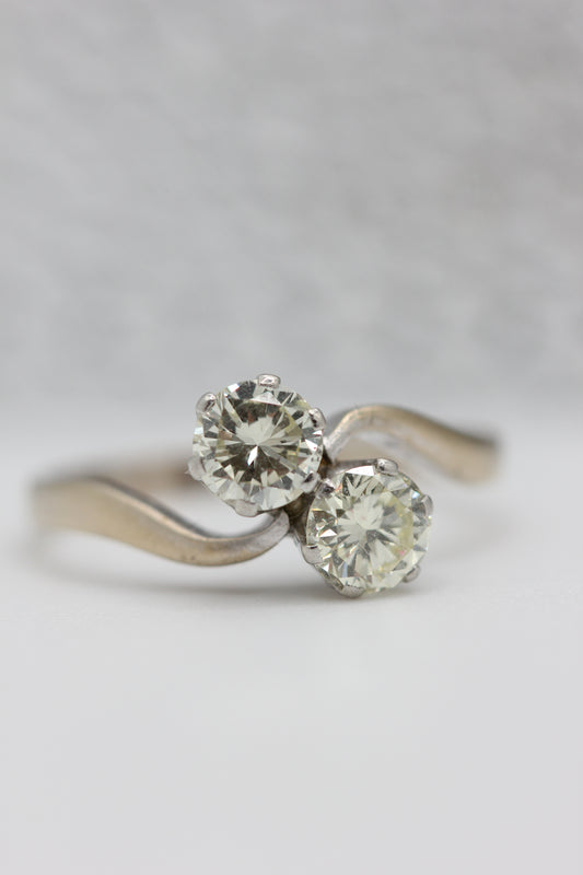 Toi et moi diamond ring