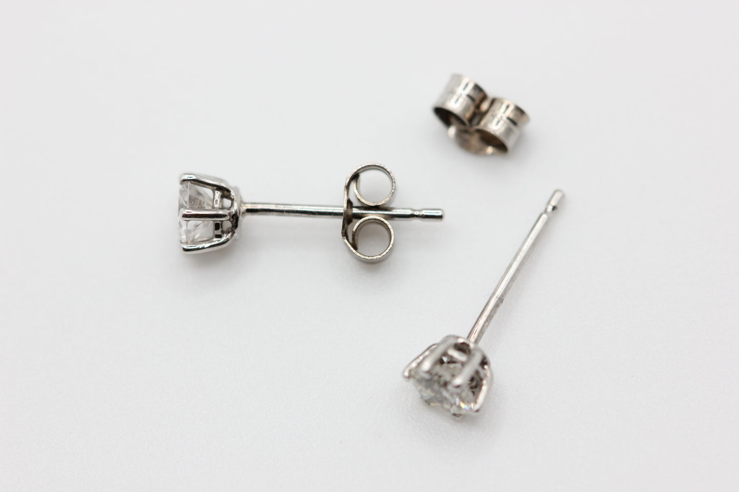 Diamond stud earrings