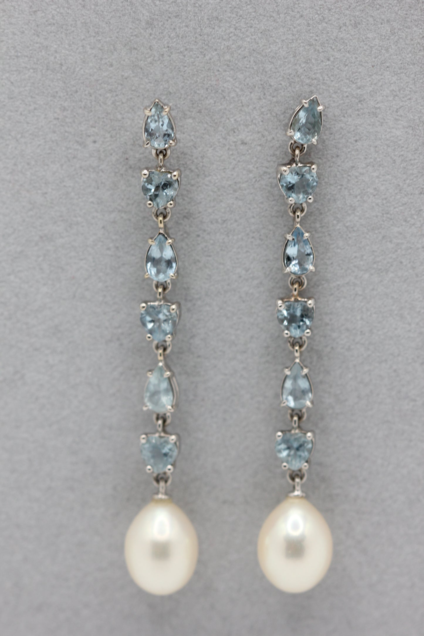 Aquamarine drop earrings