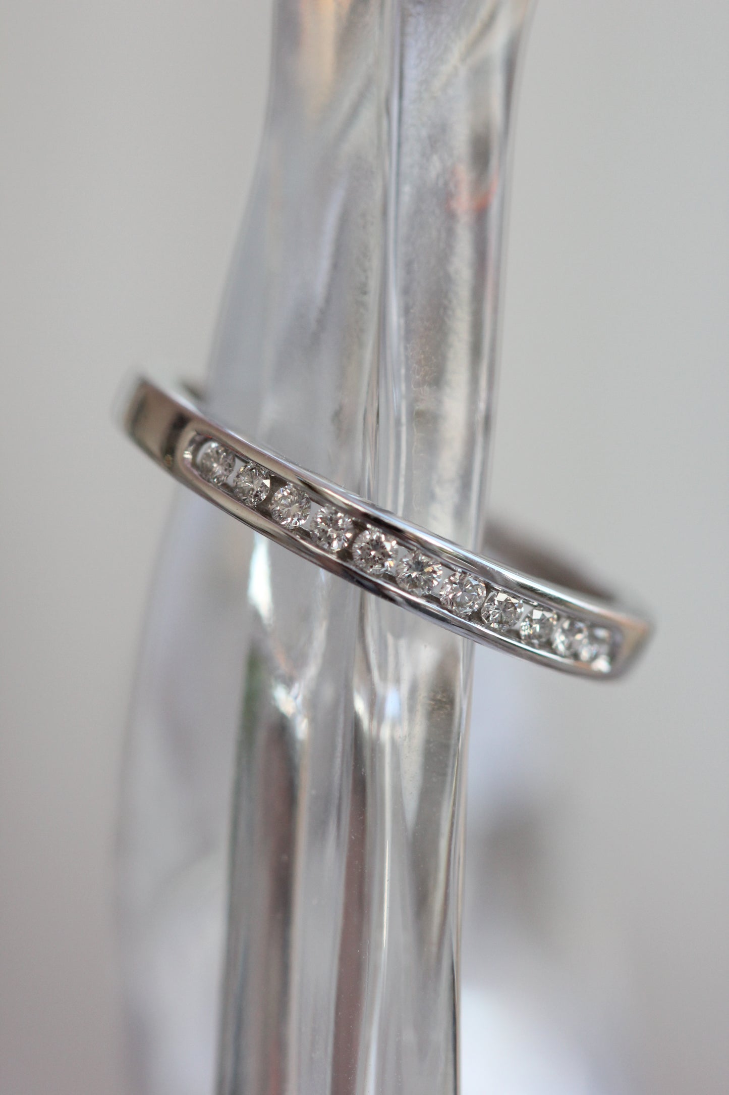 Half eternity ring white gold