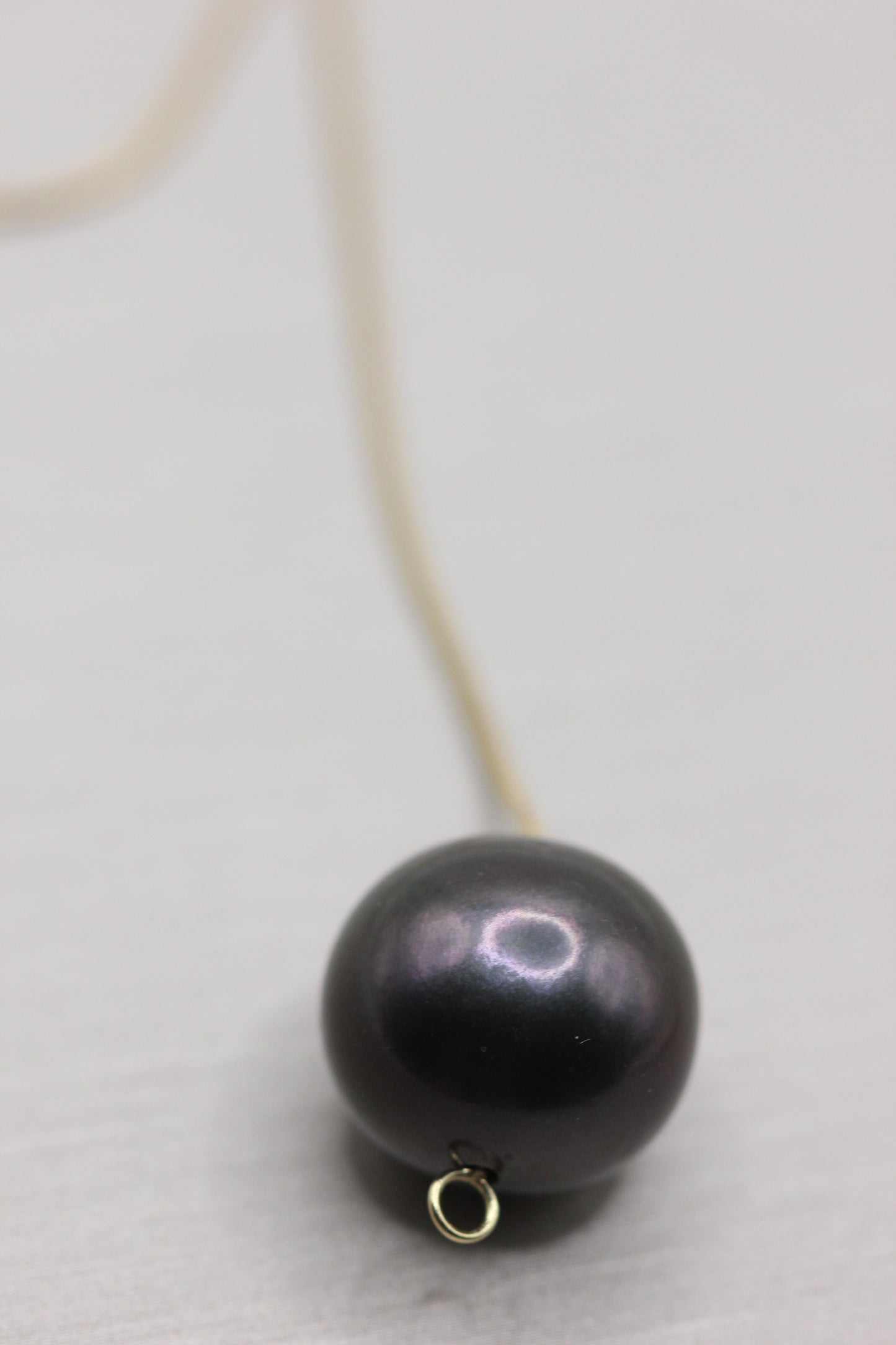 Black pearl necklace