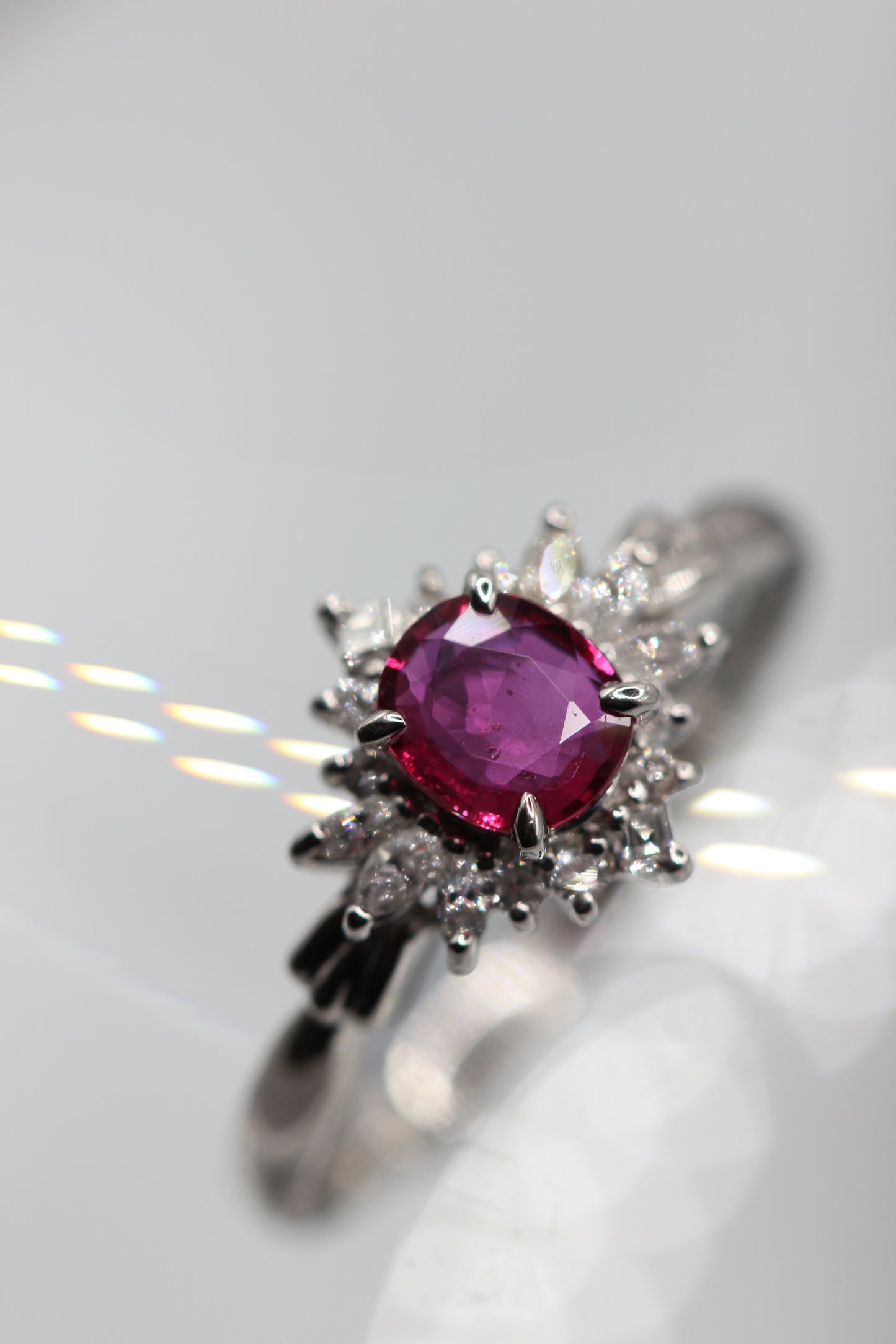 Ruby cluster ring