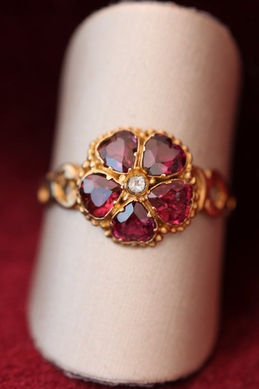 Antique garnet ring