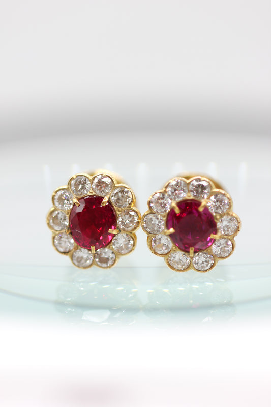 Flower earrings