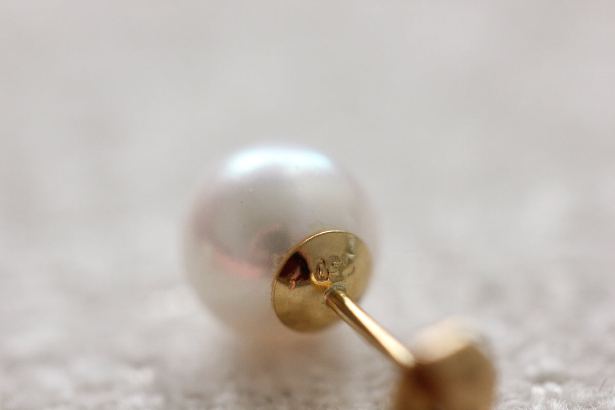 Mikimoto pearl studs