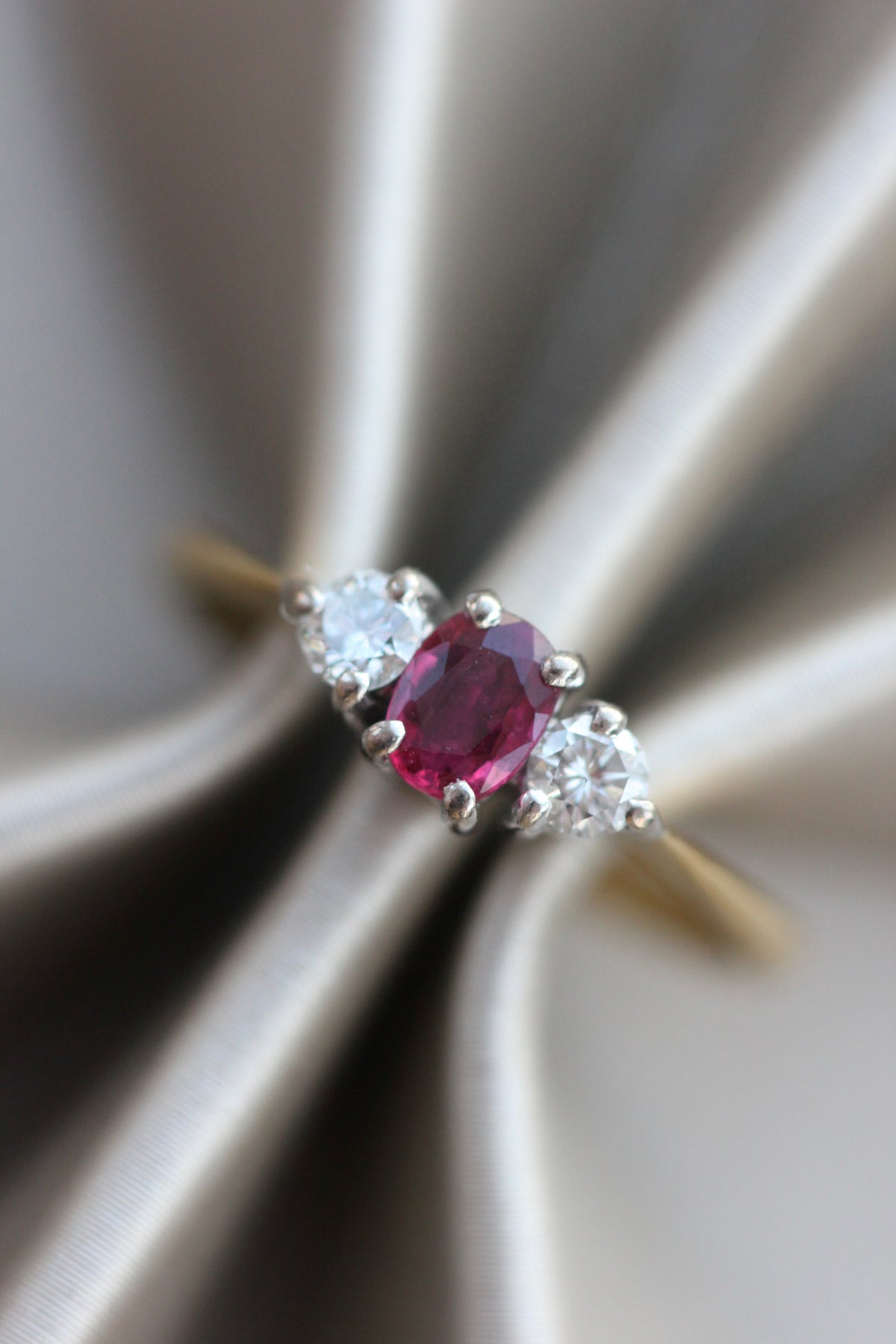 Ruby trilogy ring