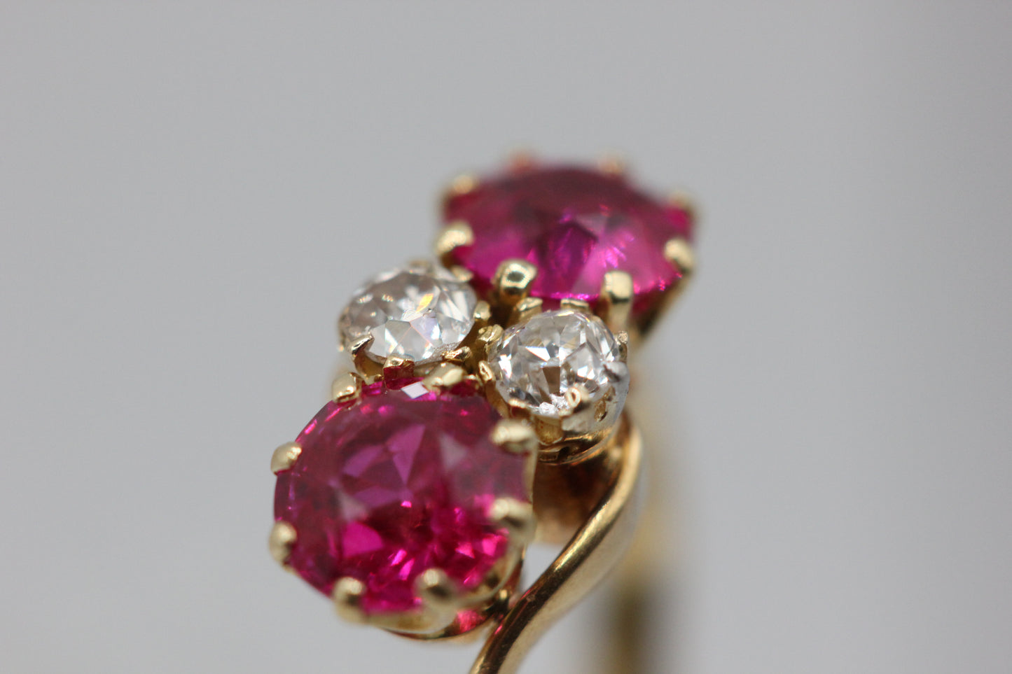 Ruby and diamond ring