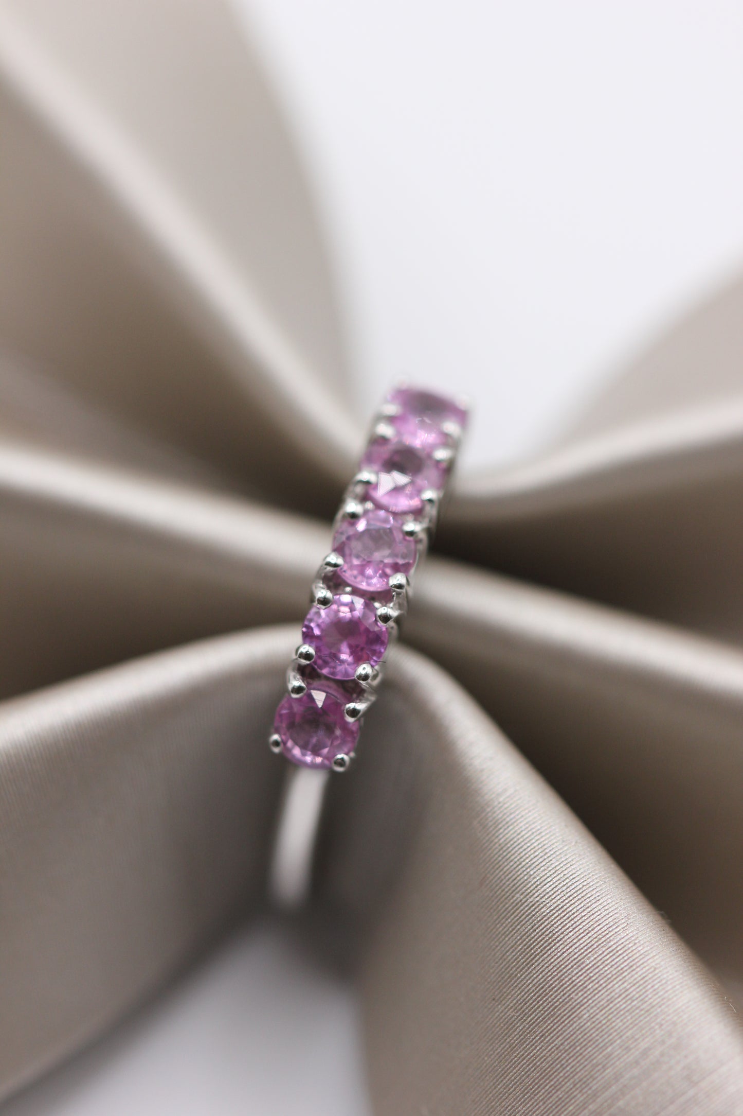 Pink sapphire ring