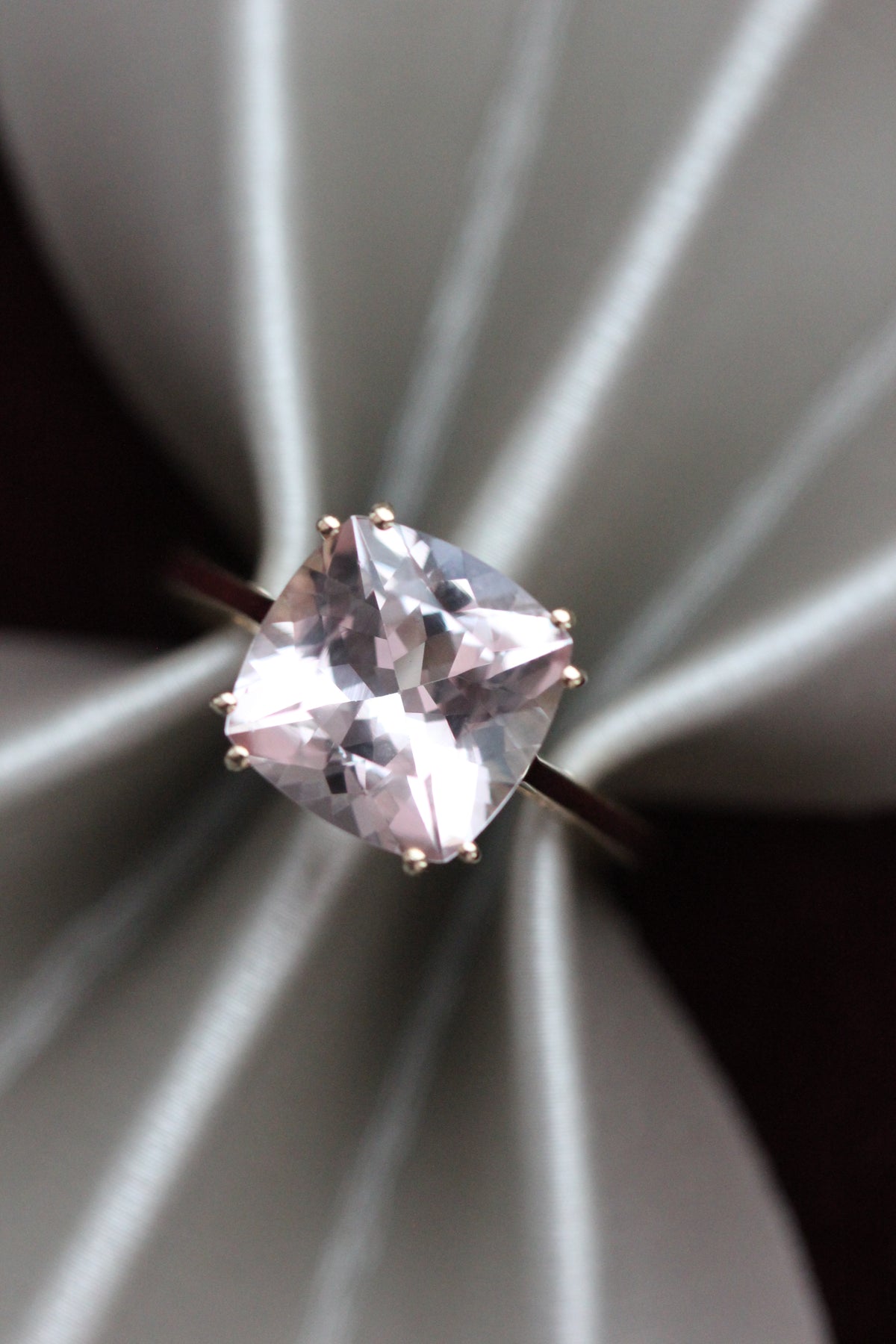 Morganite cocktail ring