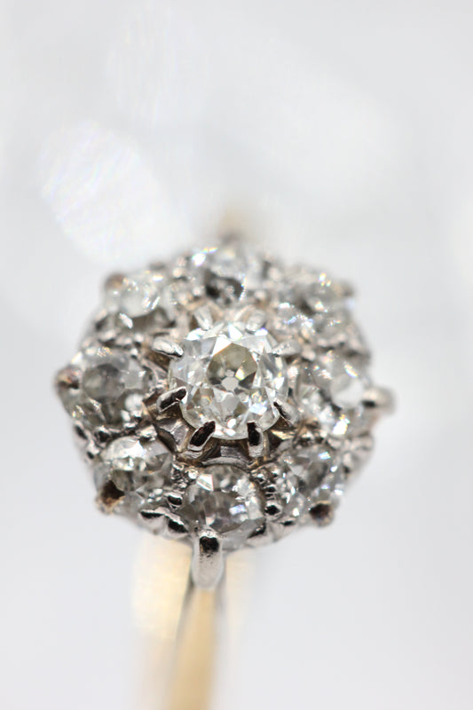 Diamond cluster ring