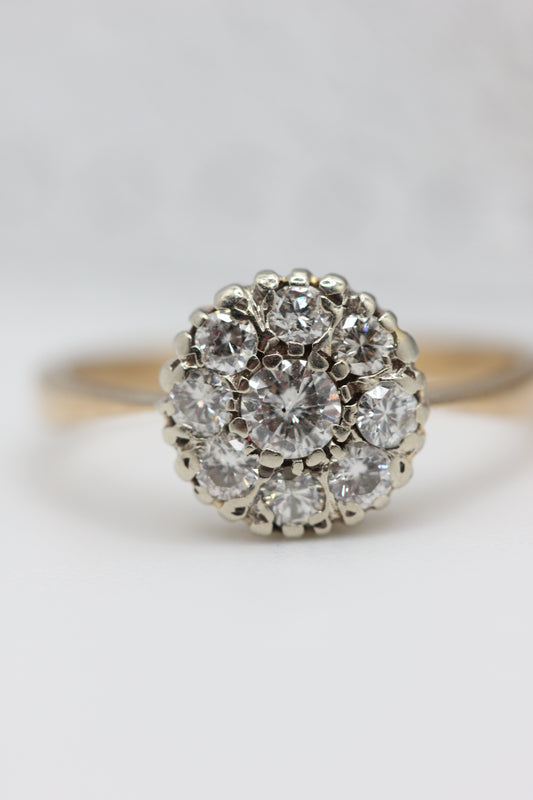 Diamond cluster ring
