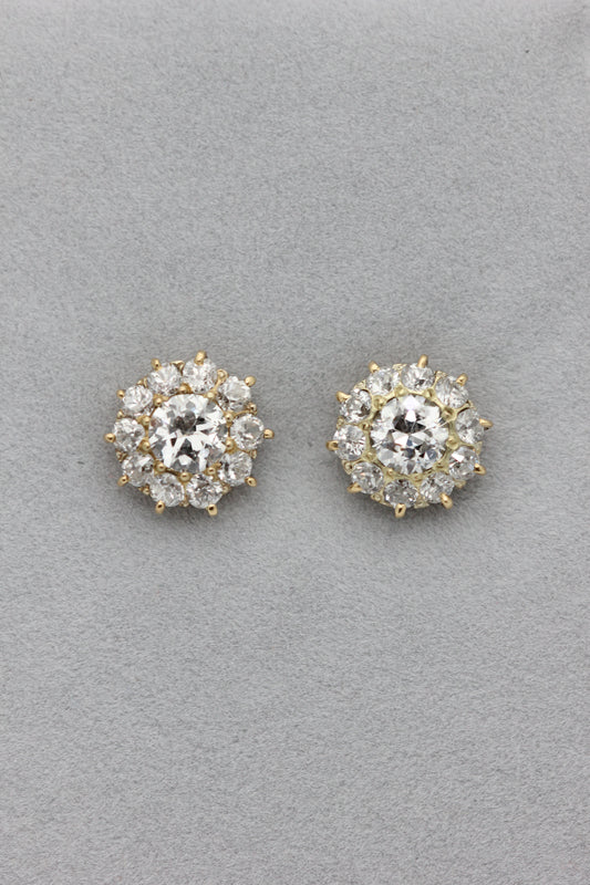 Diamond cluster studs