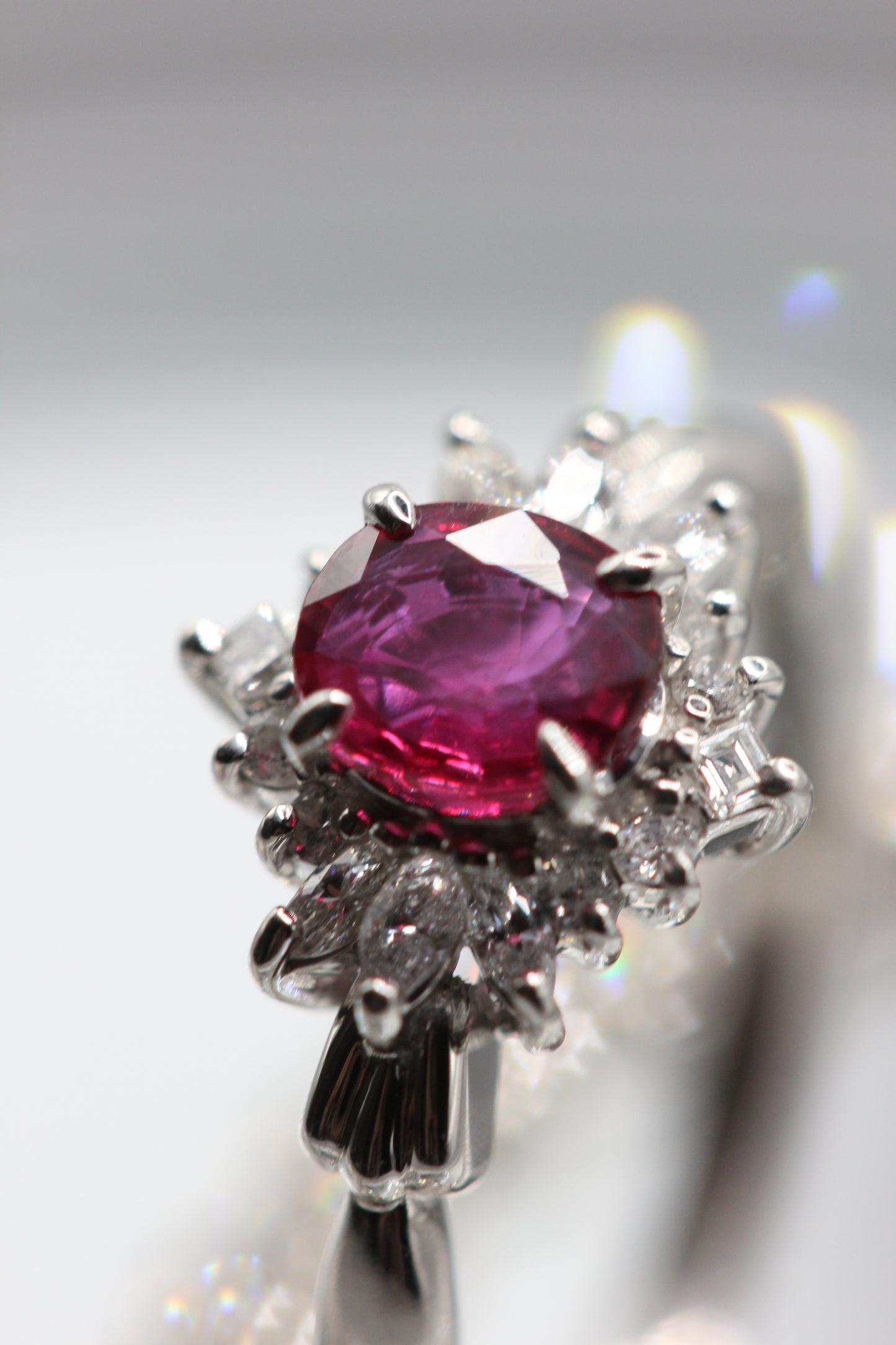 Ruby cluster ring