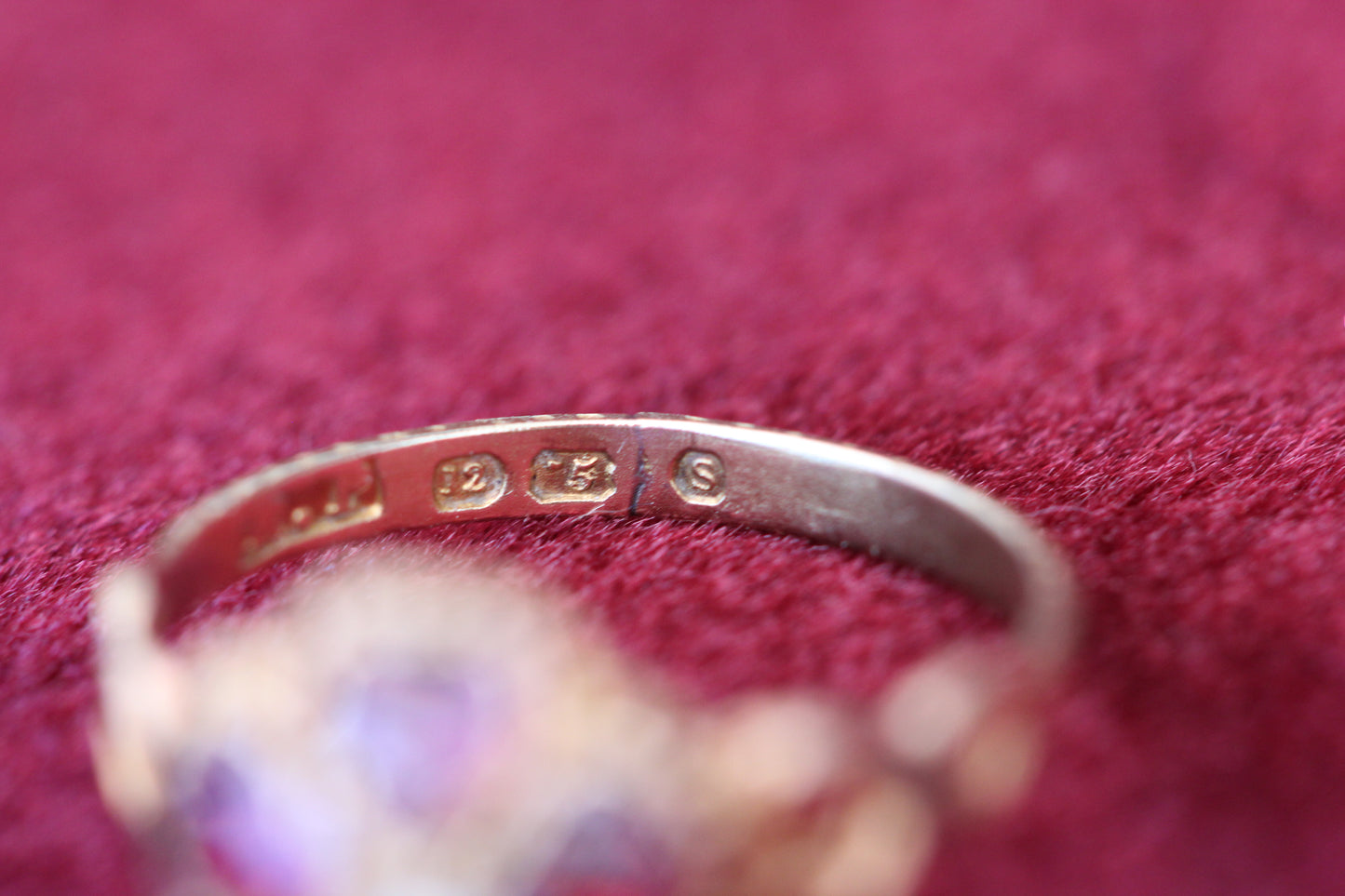 Antique garnet ring