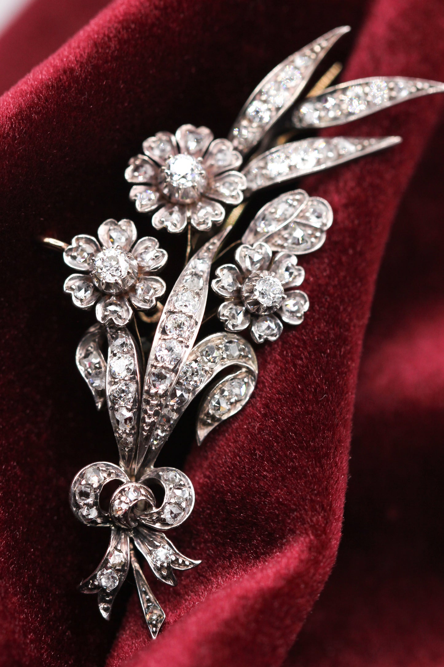 Victorian diamond brooch