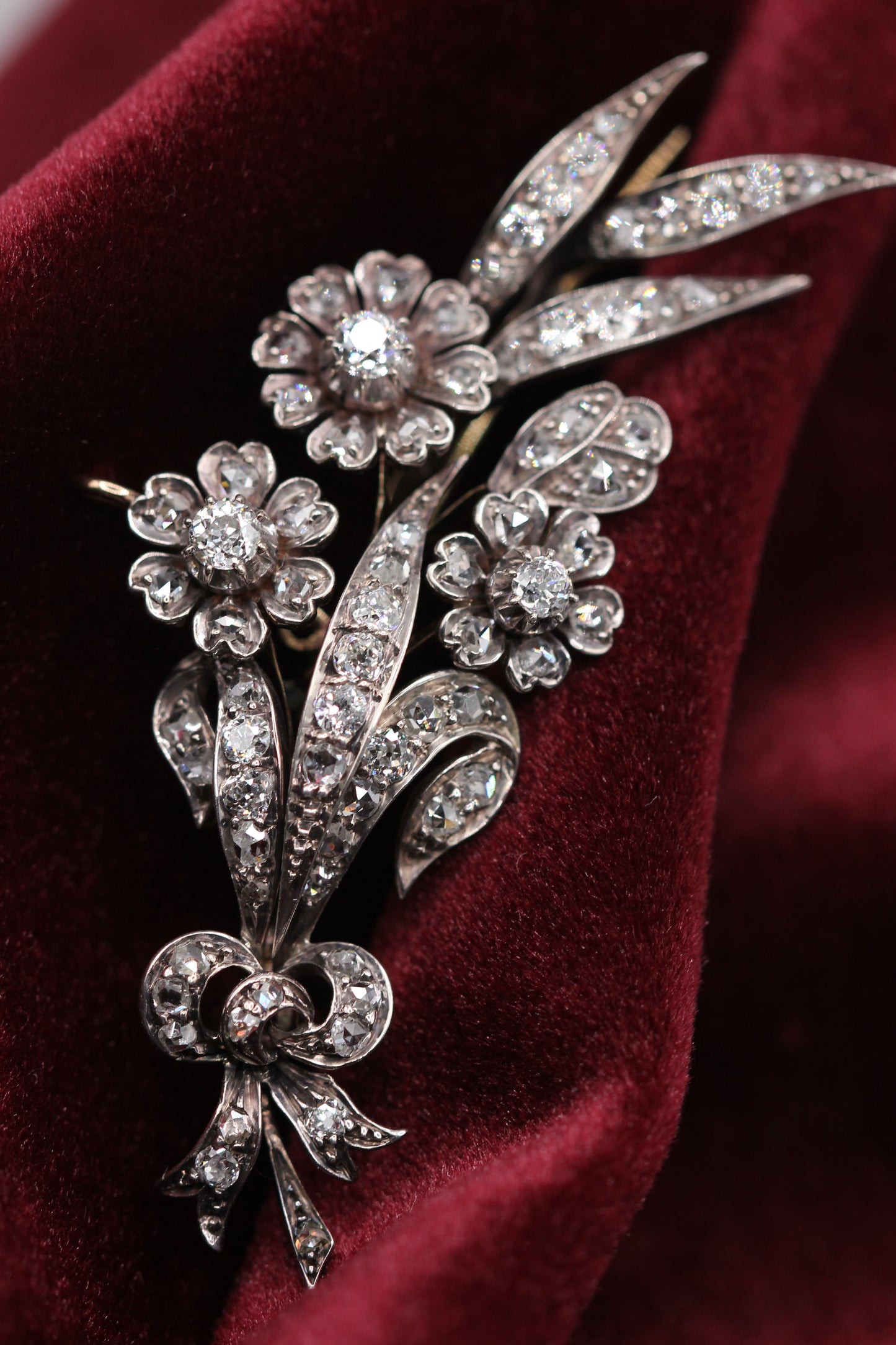 Victorian diamond brooch