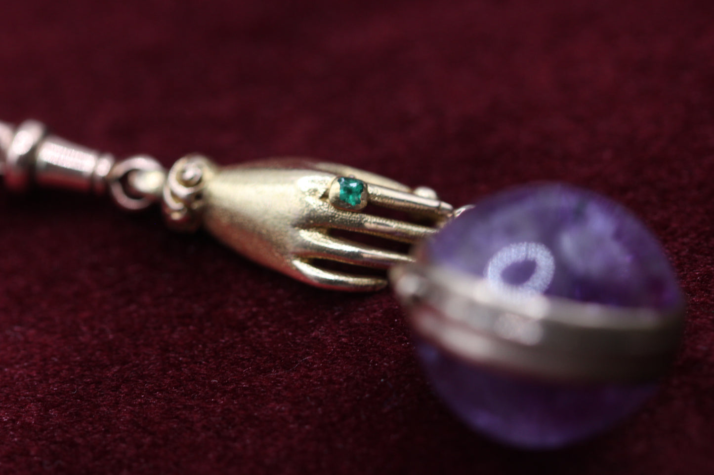 Gold hand pendant