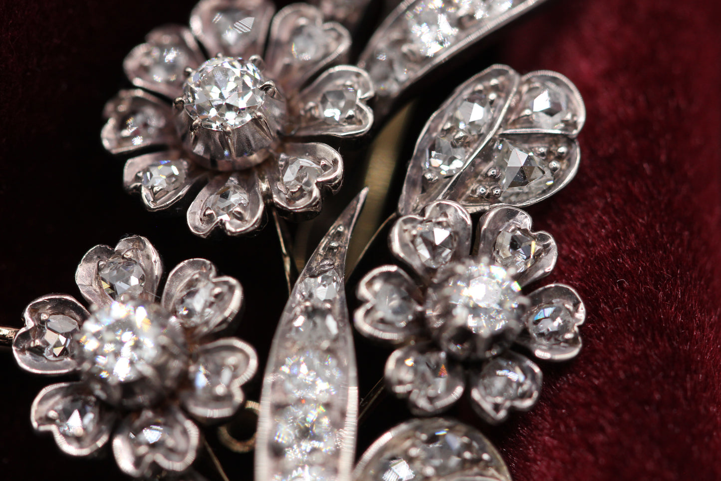Victorian diamond brooch