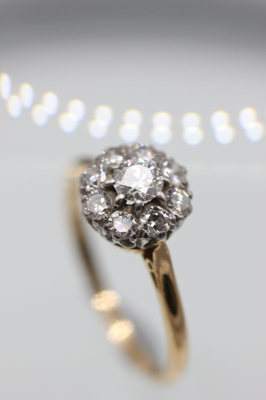 Diamond cluster ring