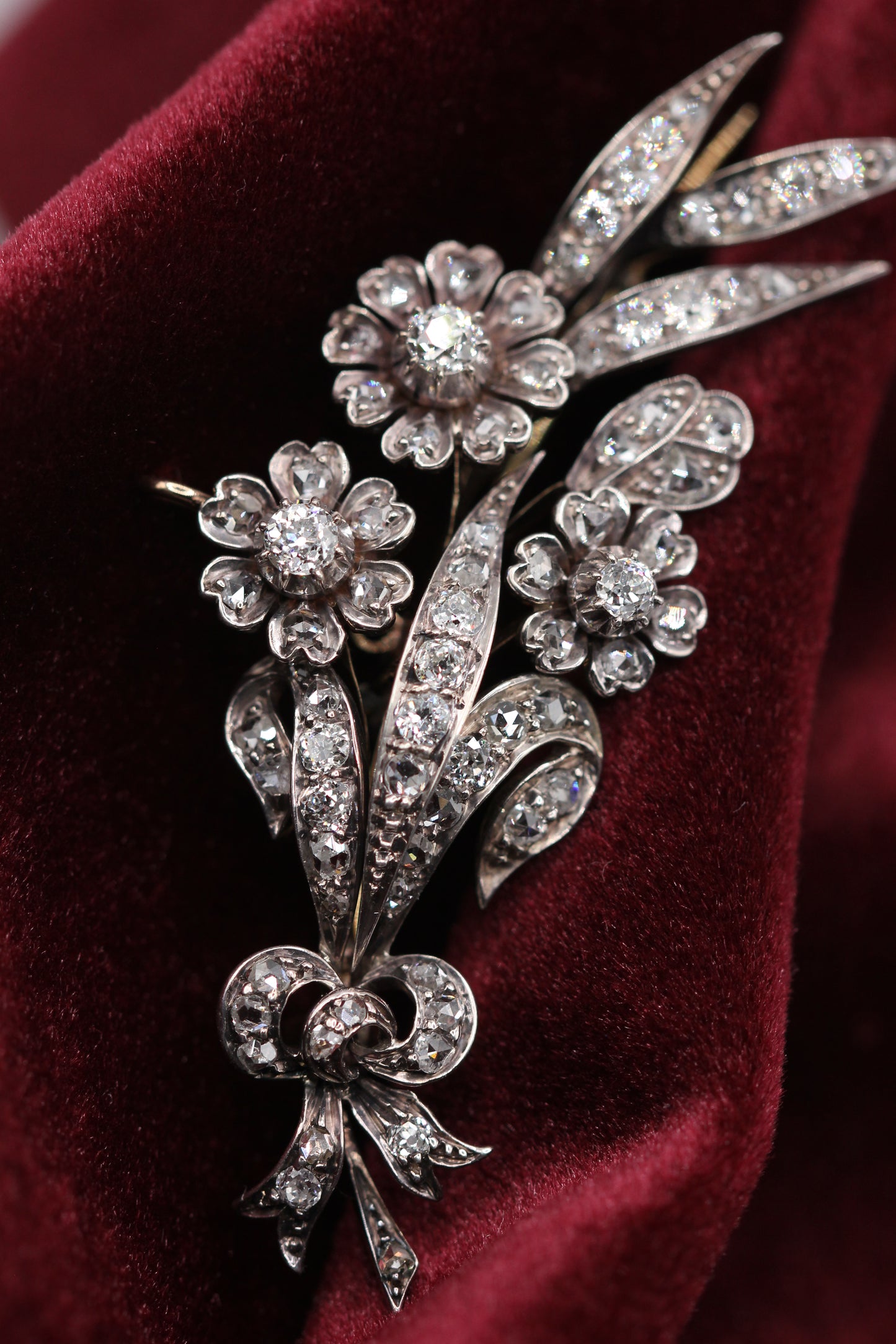 Victorian diamond brooch