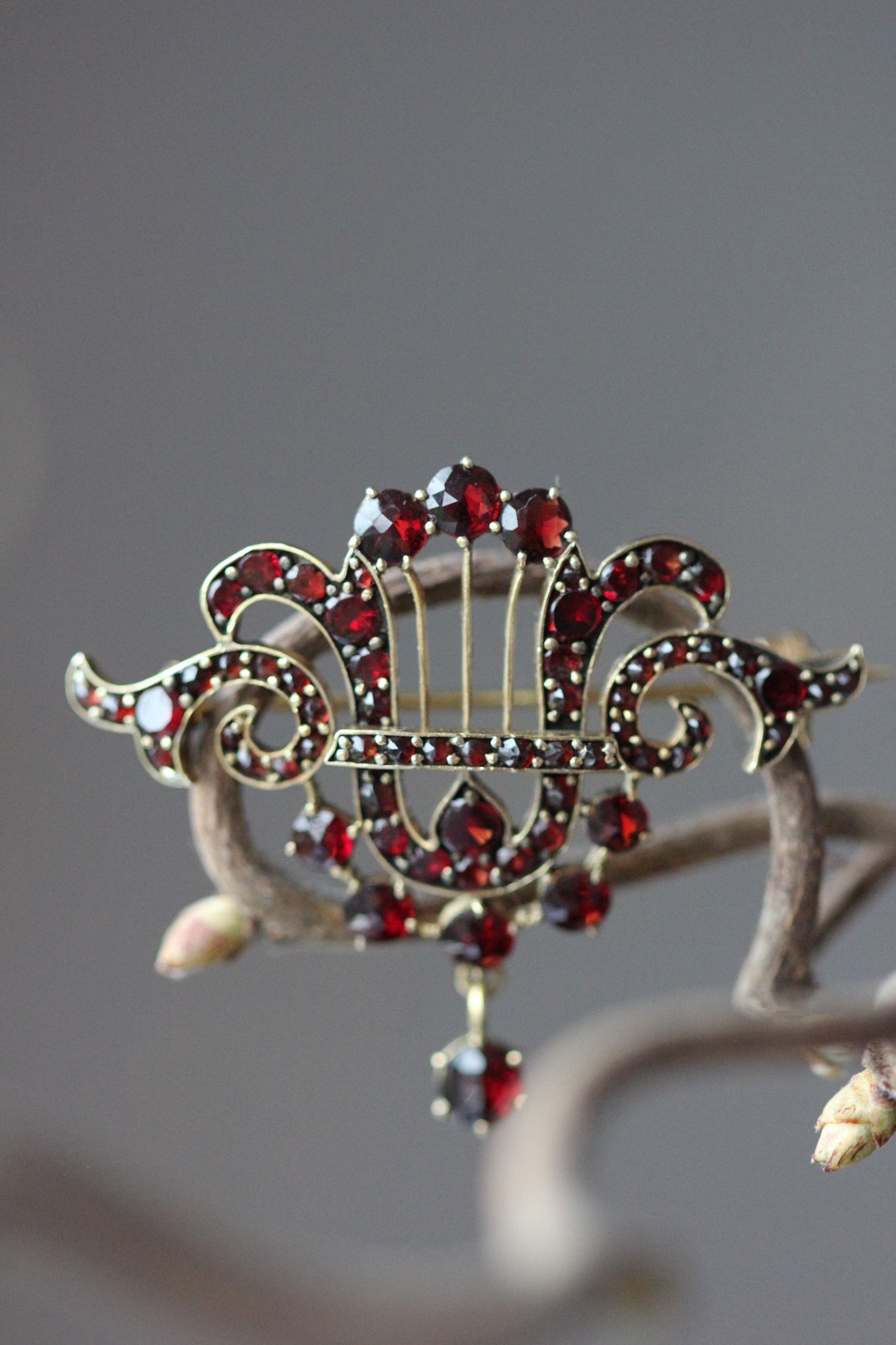 Garnet brooch