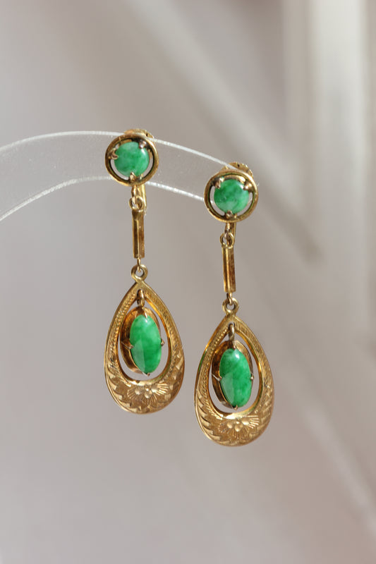 Jade earrings
