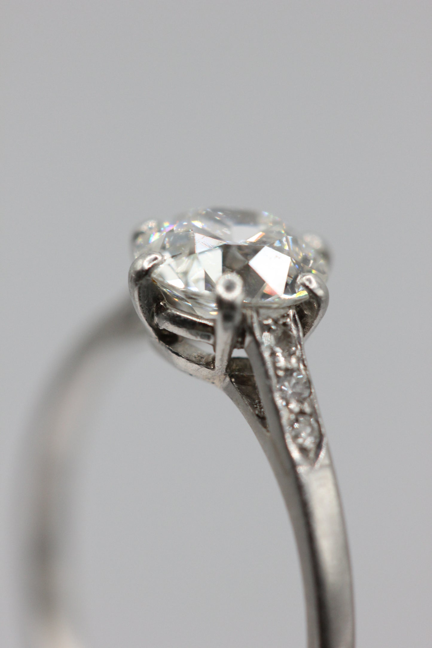 Diamond solitaire ring