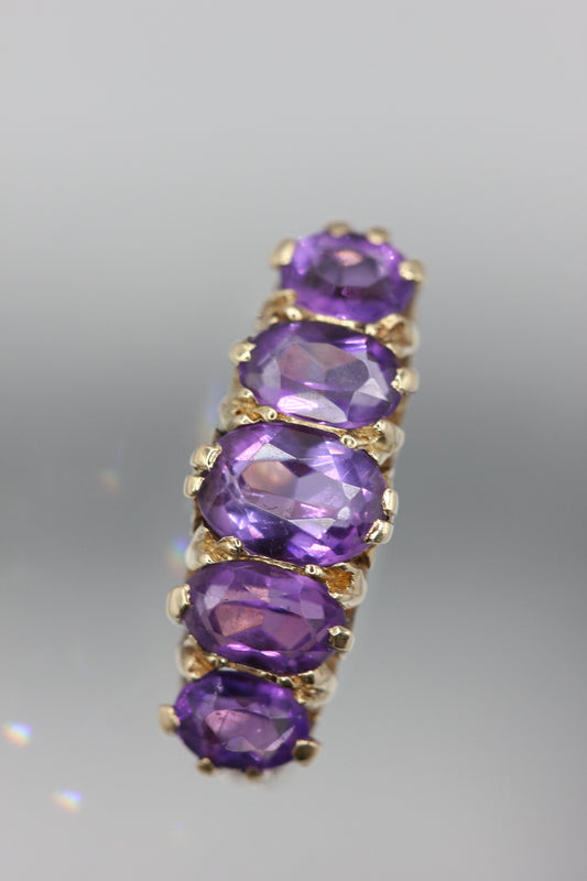 Amethyst dress ring