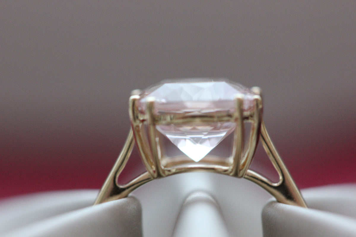 Morganite cocktail ring