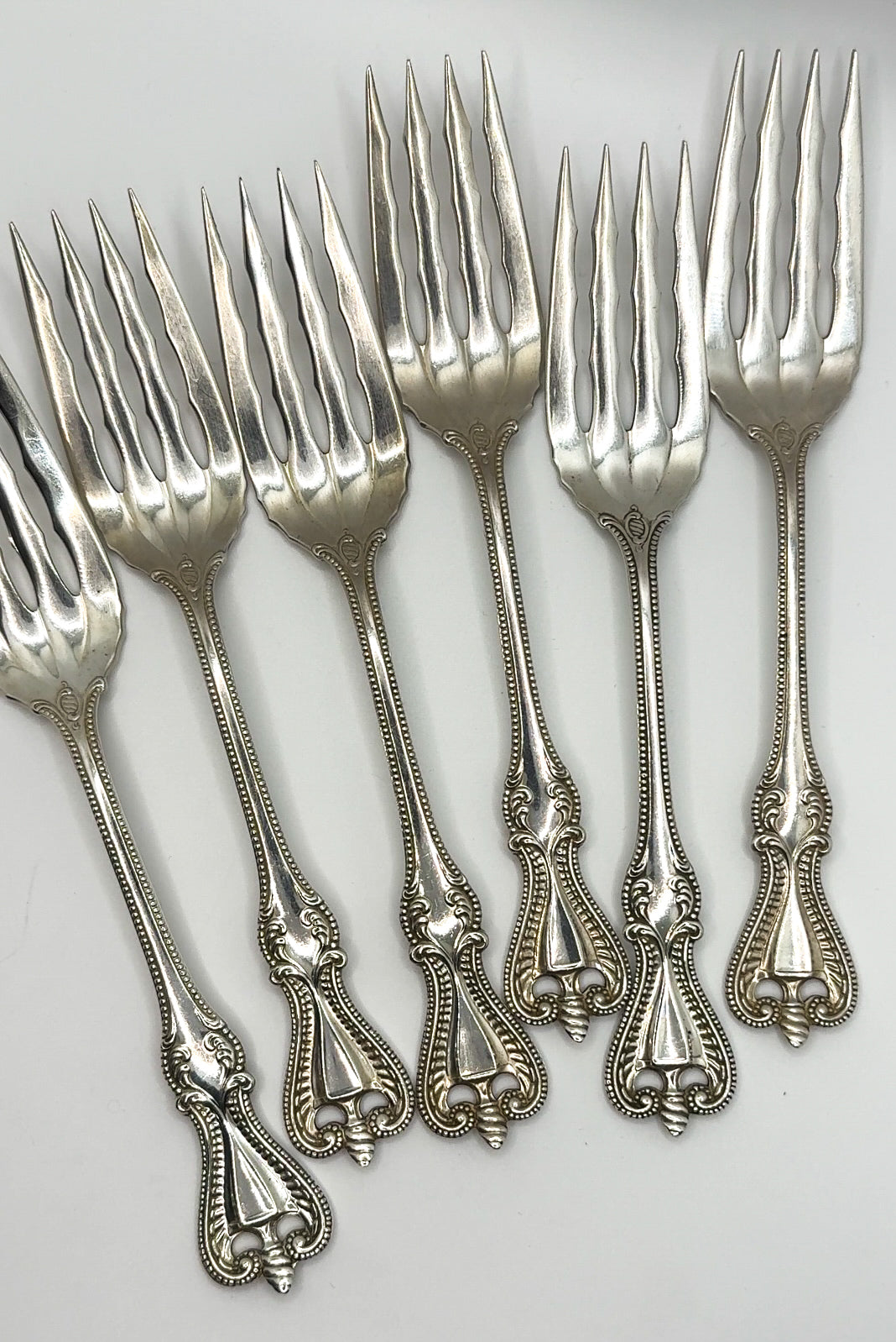 Silver desert forks