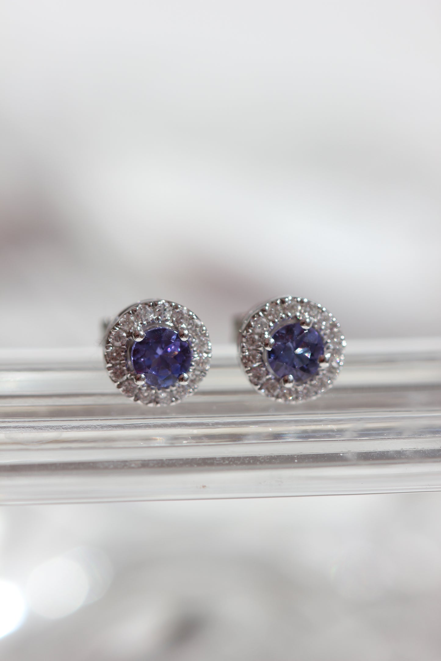 Tanzanite studs