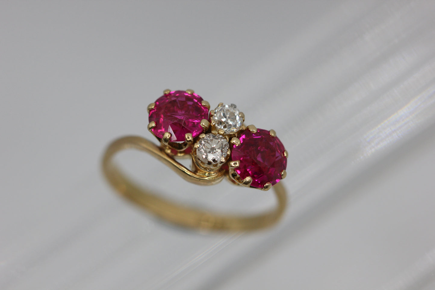 Ruby and diamond ring