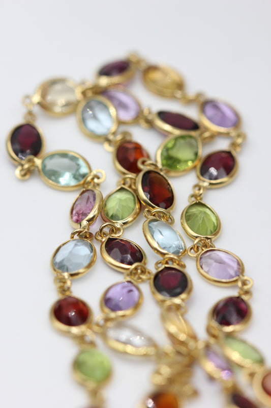 Multi gem necklace