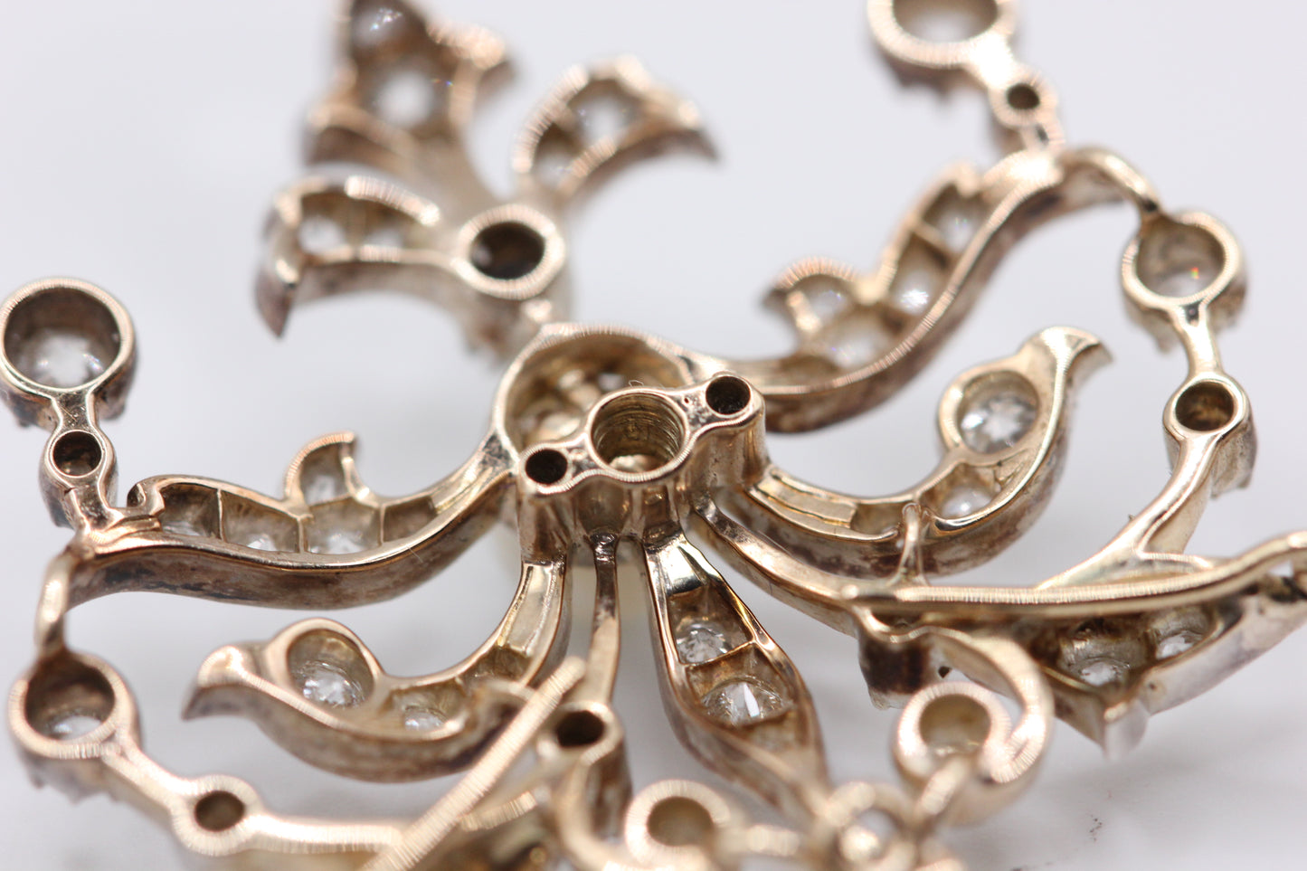 Antique diamond and pearl necklace