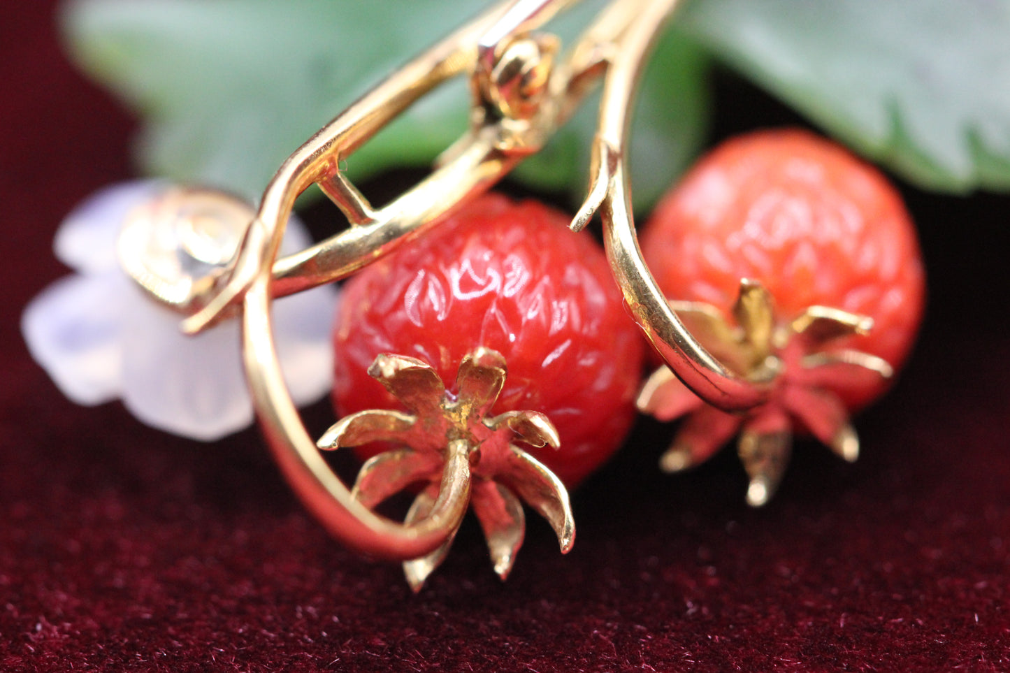 Strawberry brooch
