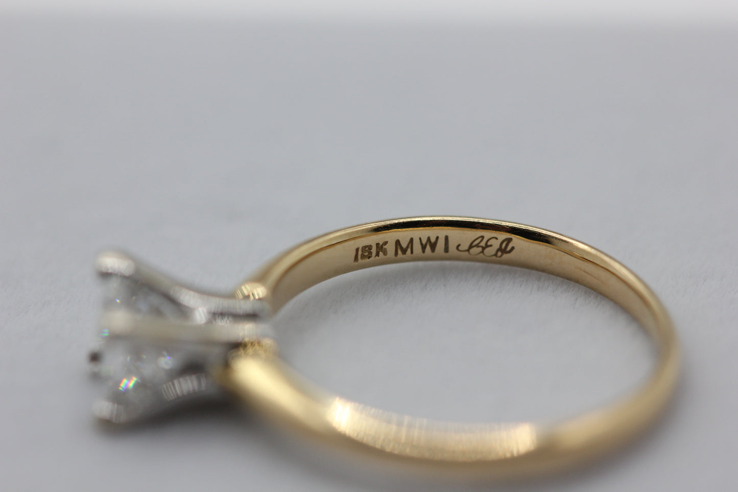Diamond solitaire ring