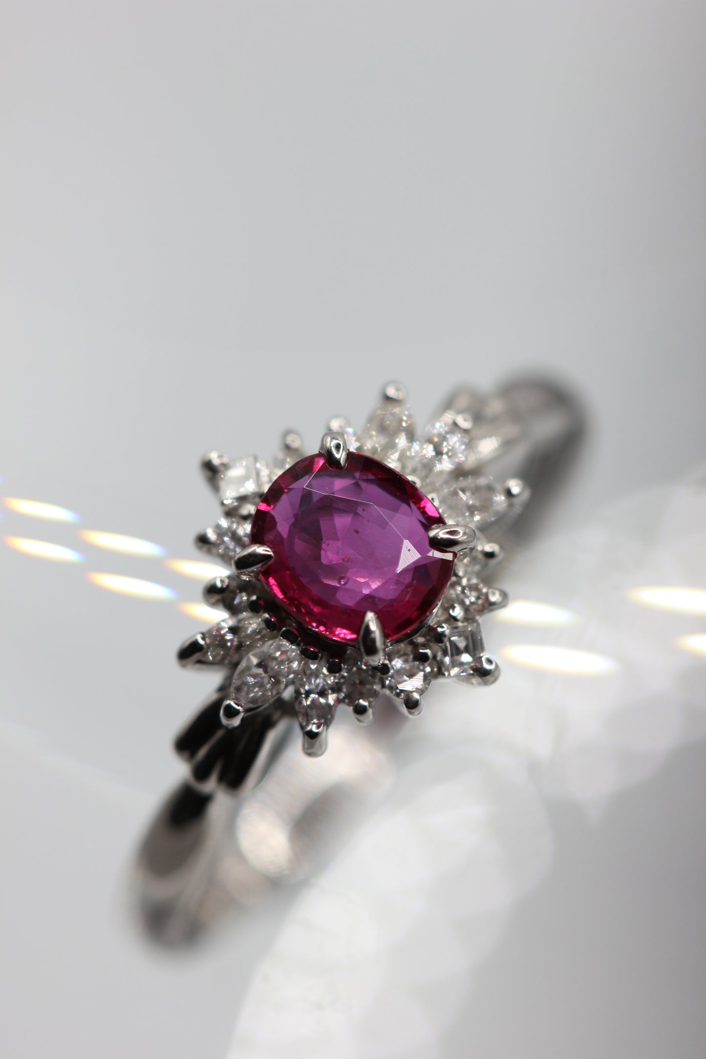 Ruby cluster ring