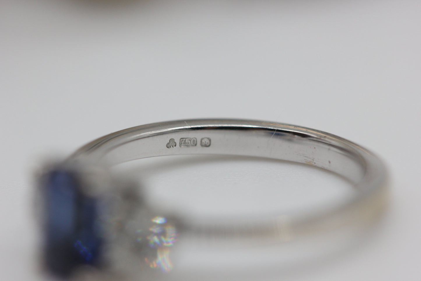 Sapphire trilogy ring