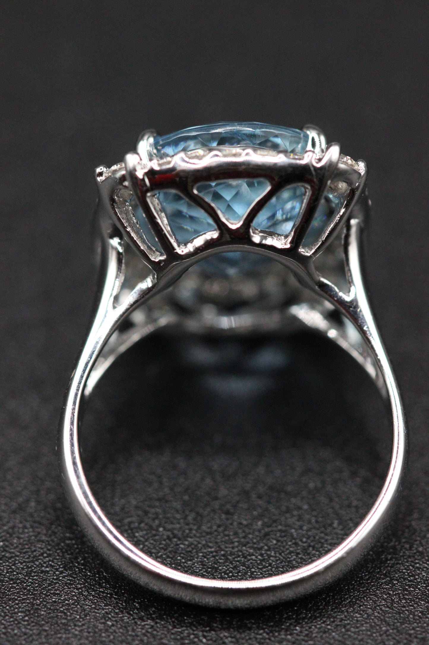 Aquamarine cocktail ring