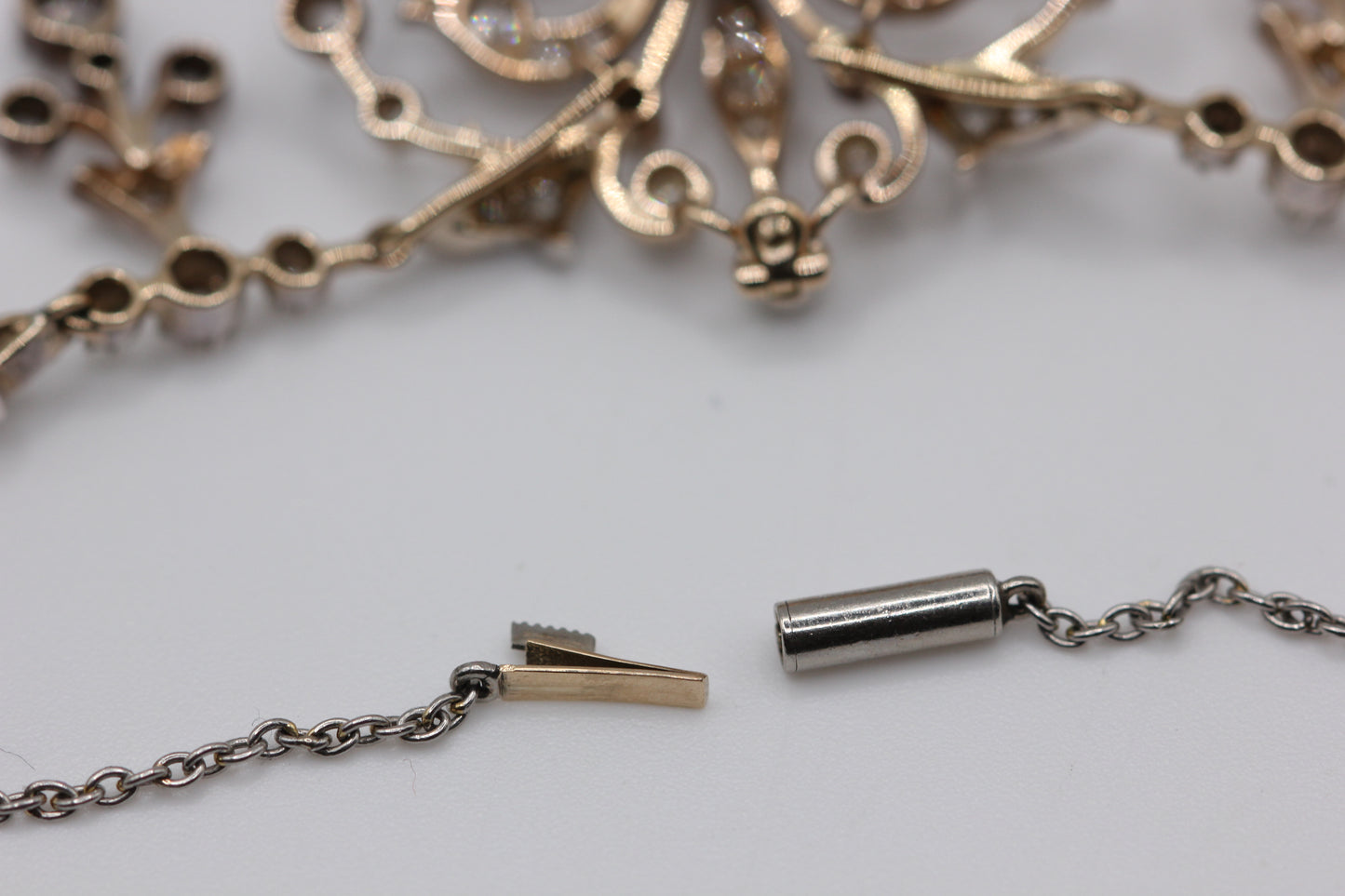 Antique diamond and pearl necklace