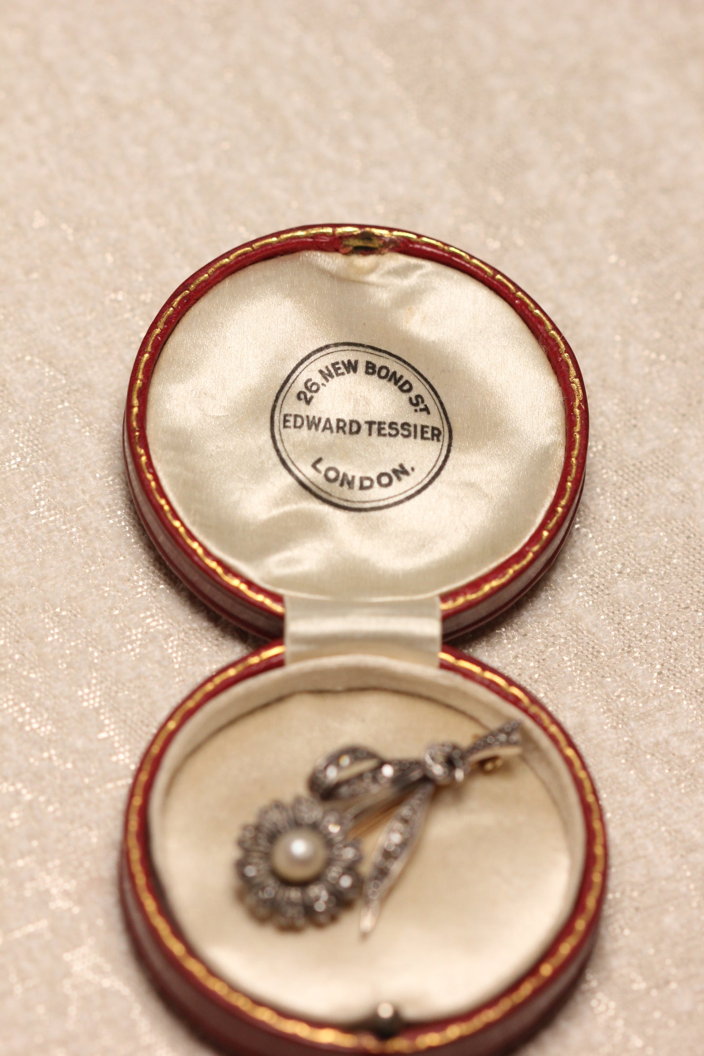 Victorian flower brooch